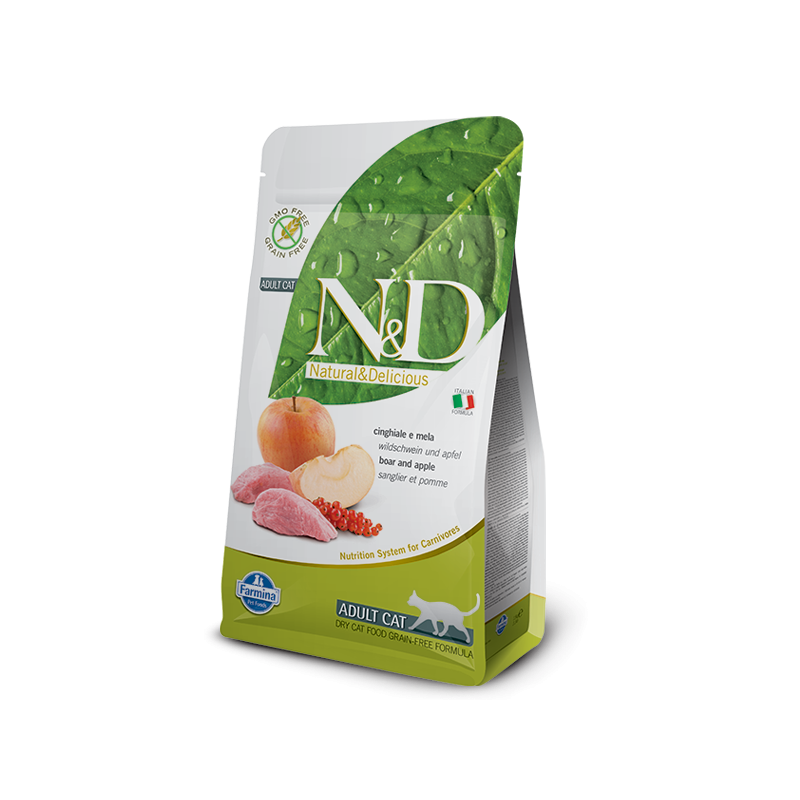 Sanglier & Pomme adulte Felin N&D Prime Farmina Sanglier & Pomme adulte Felin N&D Prime Farmina