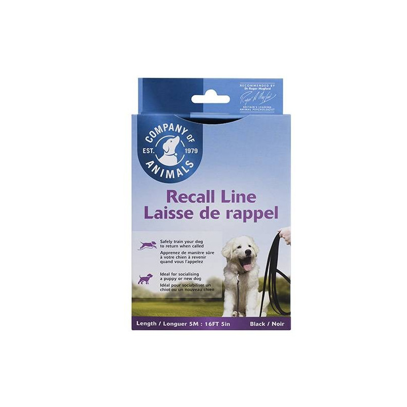 Longe chien Recall Line 5m Longe chien Recall Line 5m