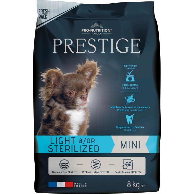 Prestige Adult Light/Sterilized Mini - Pro-Nutrition - Croquette pour chien