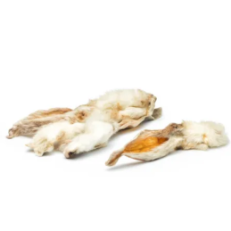 Friandise naturelle pour chien - Oreille de lapin avec fourrure Taille  produits 150g