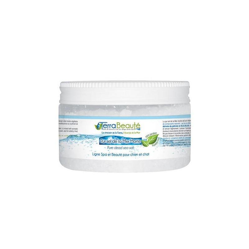 Pur sel de la Mer Morte Terra Beauté pour chien et chat Pur sel de la Mer Morte Terra Beauté pour chien et chat